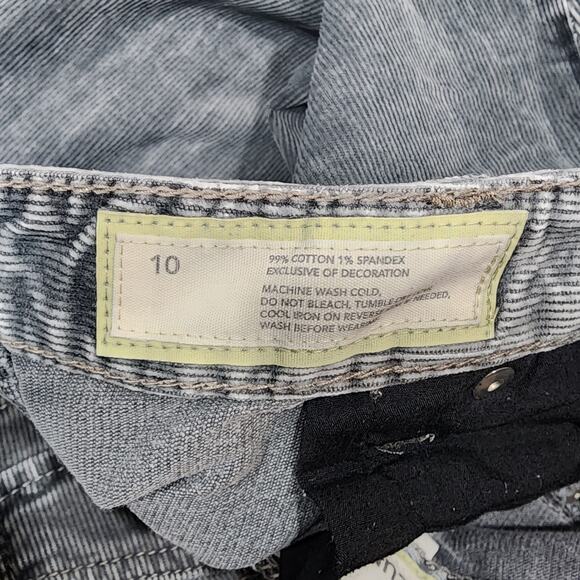 Ann Taylor Loft Curvy Bootcut Corduroy Pants Gray Size 10 Stretchy Casual - Picture 7 of 11